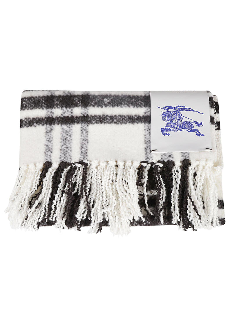 Burberry Tri Bar Brushed Scarf - Women - Piano Luigi