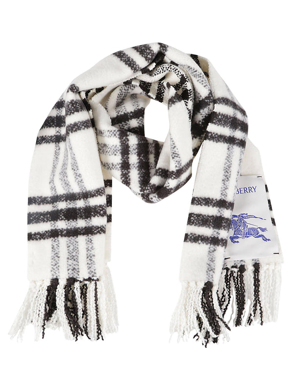 Burberry Tri Bar Brushed Scarf - Women - Piano Luigi