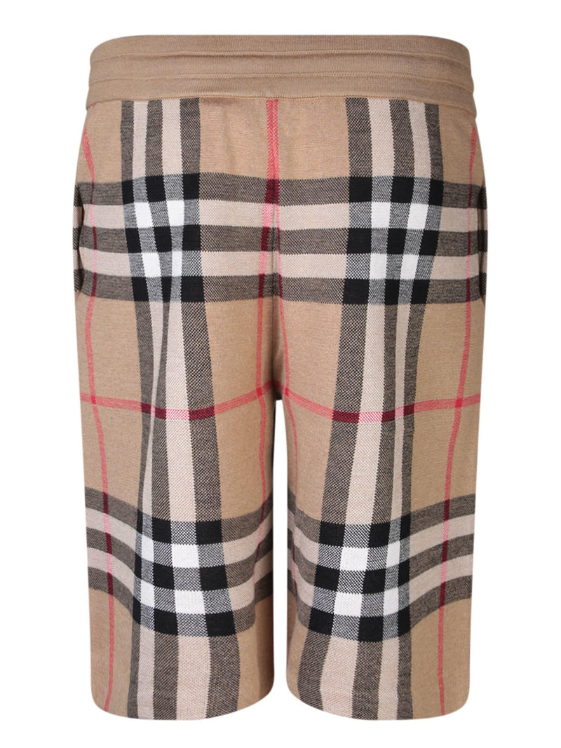 Burberry Weaver Check Motif Beige Shorts - Men - Piano Luigi