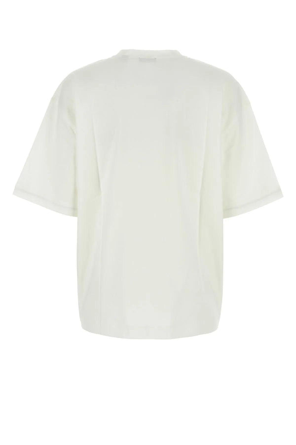 Burberry White Cotton Oversize T-shirt - Women - Piano Luigi