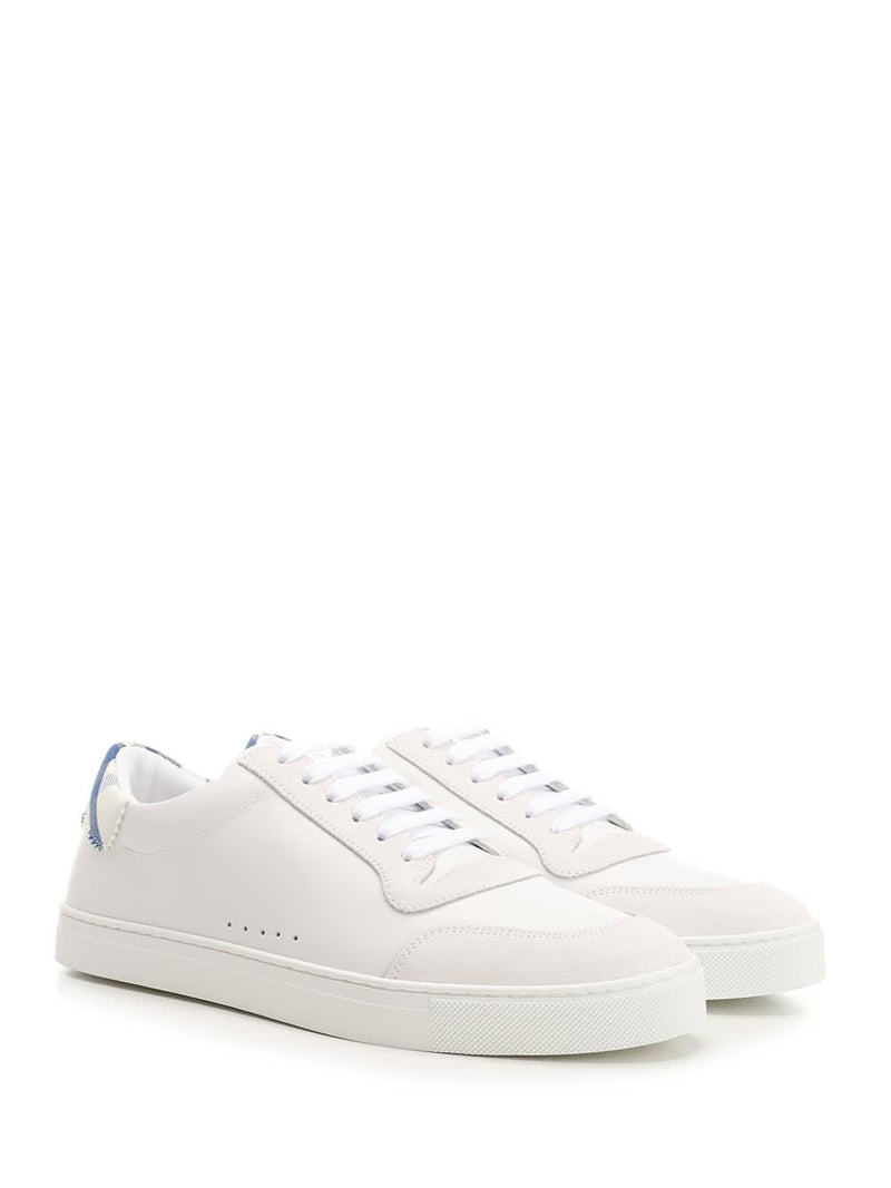 Burberry White Leather Sneaker - Men - Piano Luigi