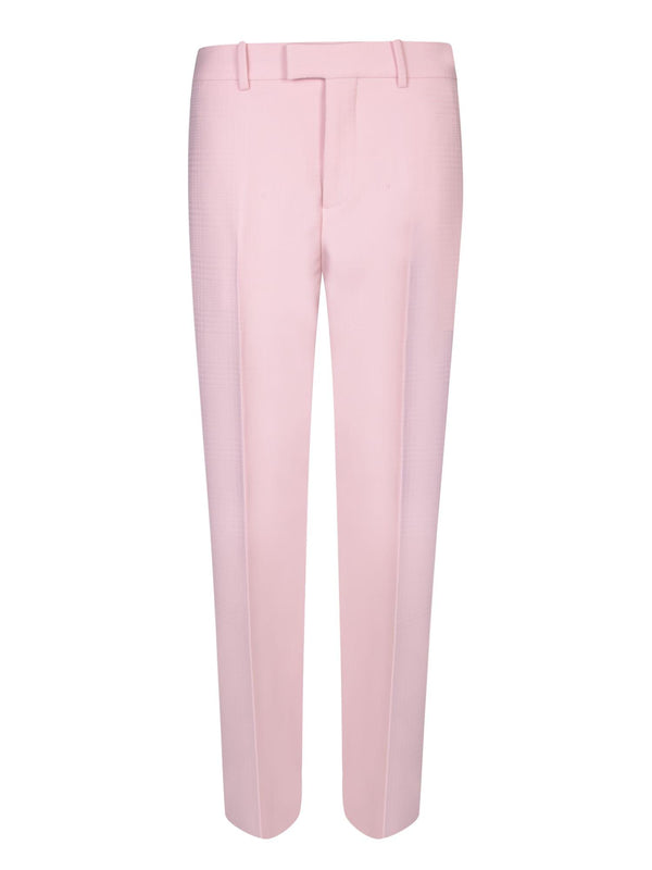 Burberry Wide-fit Pink Trousers - Women - Piano Luigi