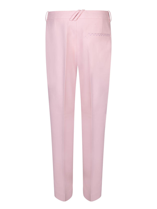 Burberry Wide-fit Pink Trousers - Women - Piano Luigi