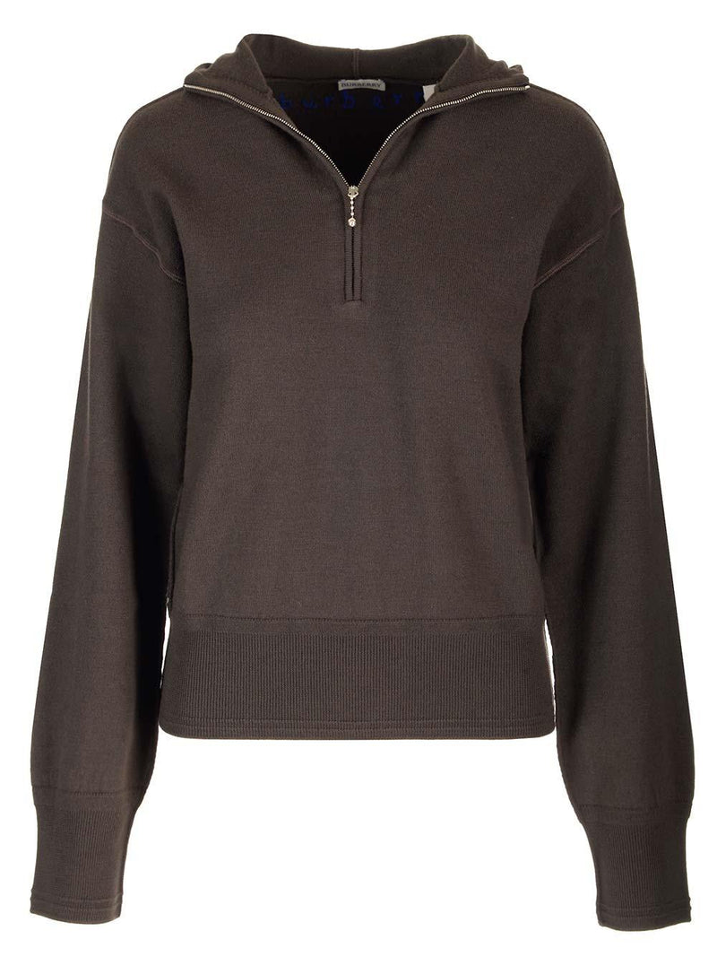 Burberry Wool Knit Hoodie - Women - Piano Luigi