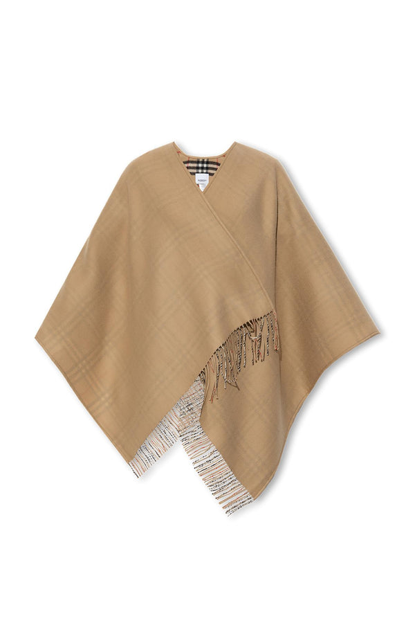 Burberry Wool Poncho - Women - Piano Luigi