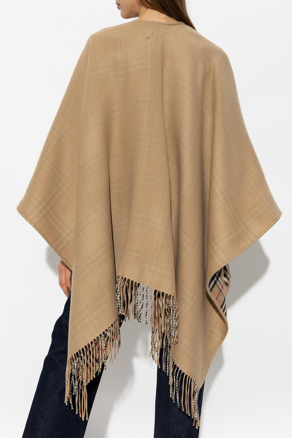 Burberry Wool Poncho - Women - Piano Luigi