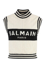 Balmain Knitted Wool Vest - Women - Piano Luigi