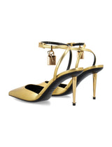 Tom Ford Laminated Nappa Leather Padlock Sandal - Women - Piano Luigi