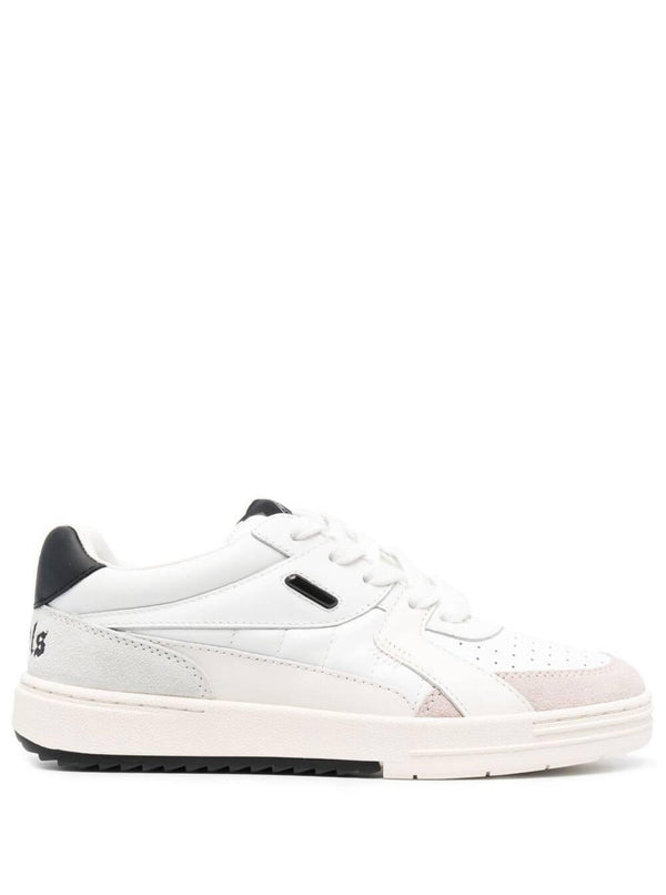 Palm Angels Palm University Low Top Sneakers In White And Black Sneakers Woman - Women - Piano Luigi