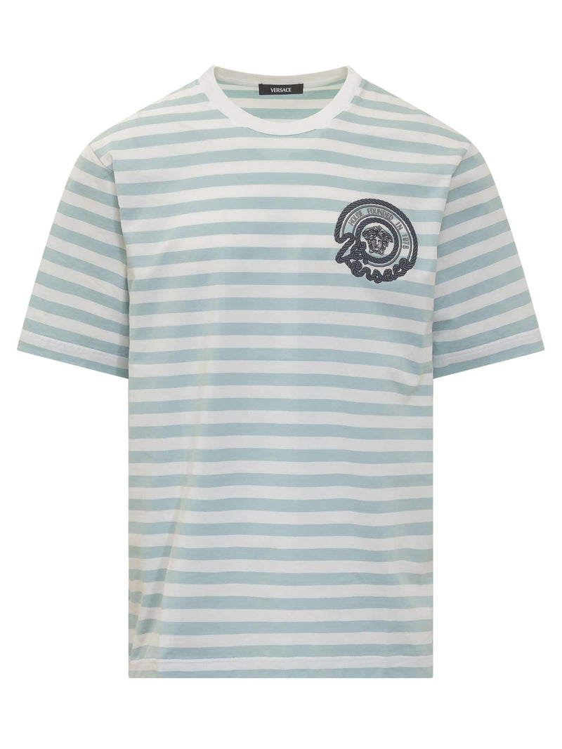 Versace Nautical Stripe T-shirt - Men - Piano Luigi