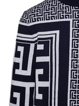 Balmain Maxi Monogram Scarf Sweater - Men - Piano Luigi