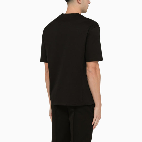 Prada Black Cotton Crew-neck T-shirt - Men - Piano Luigi