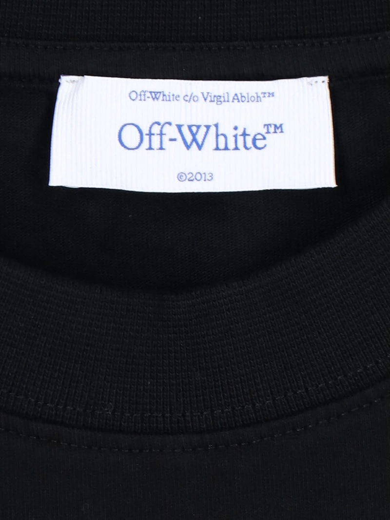 Off-White Black Cotton T-shirt - Men - Piano Luigi