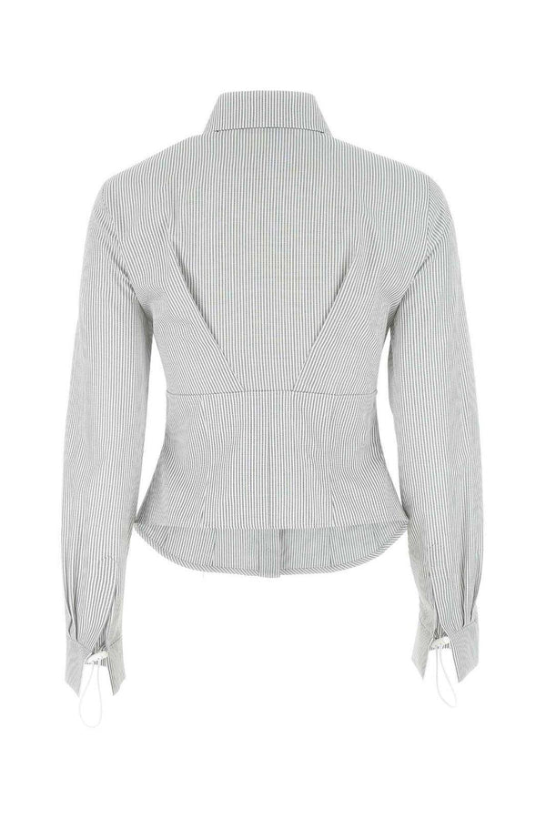 Fendi Pinstriped Corset-waist Shirt - Women - Piano Luigi