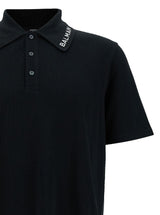 Balmain Stitch Collar Polo -straight Fit - Men - Piano Luigi