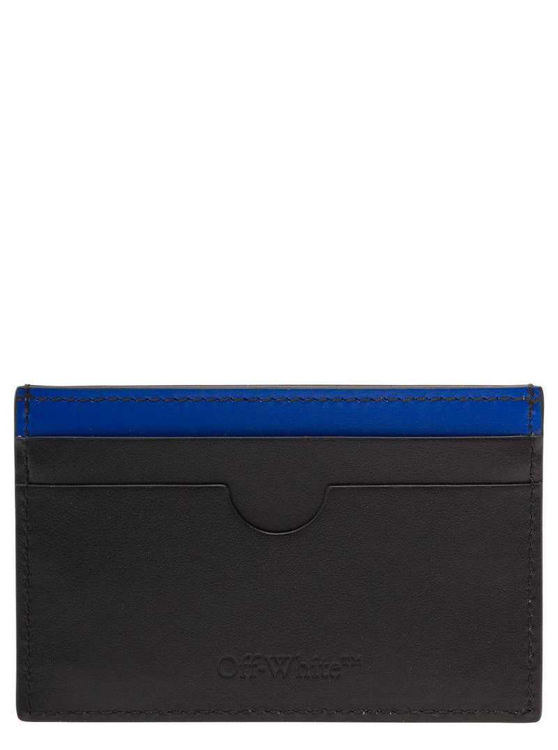 Off-White Jitney Simple Card Case Black Blue - Men - Piano Luigi