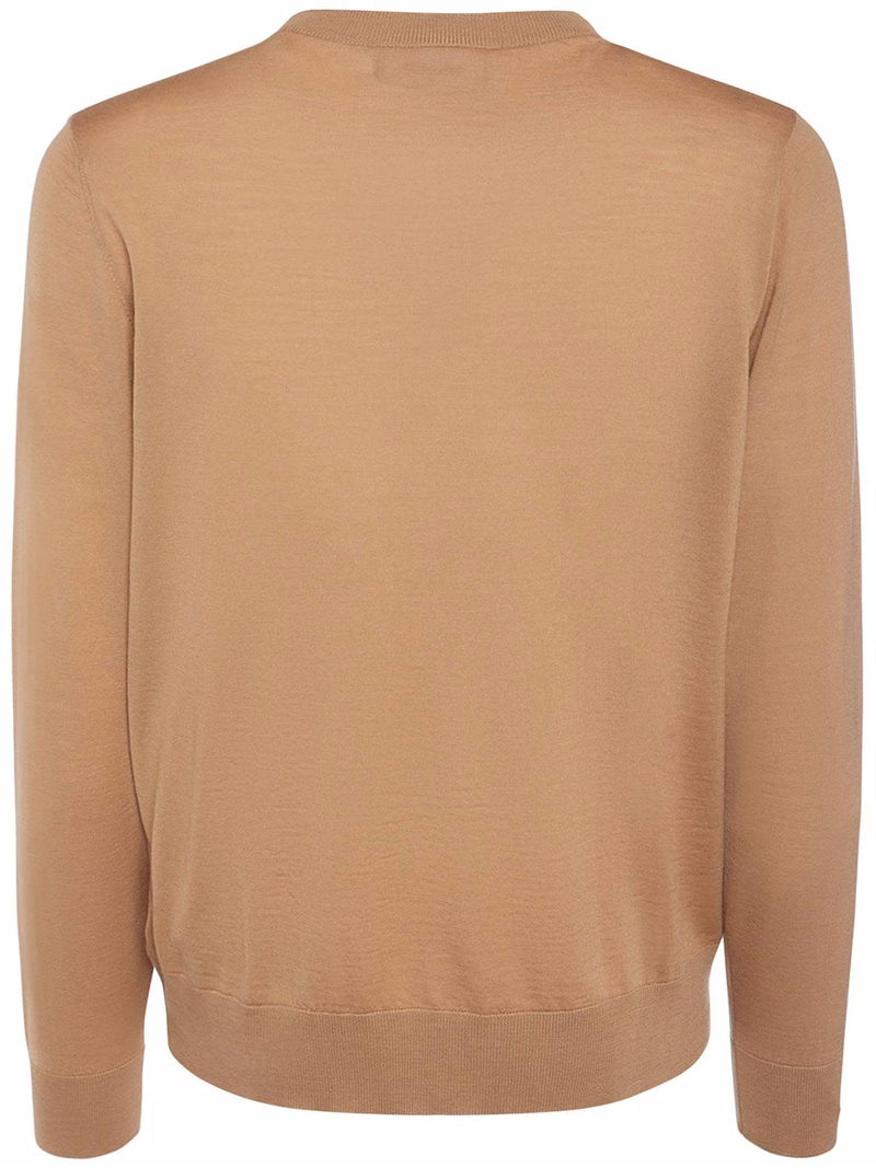 Dsquared2 Light Beige Virgin Wool Sweater - Men - Piano Luigi