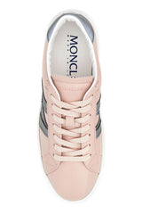Moncler Pastel Pink Leather Monaco M Sneakers - Women - Piano Luigi