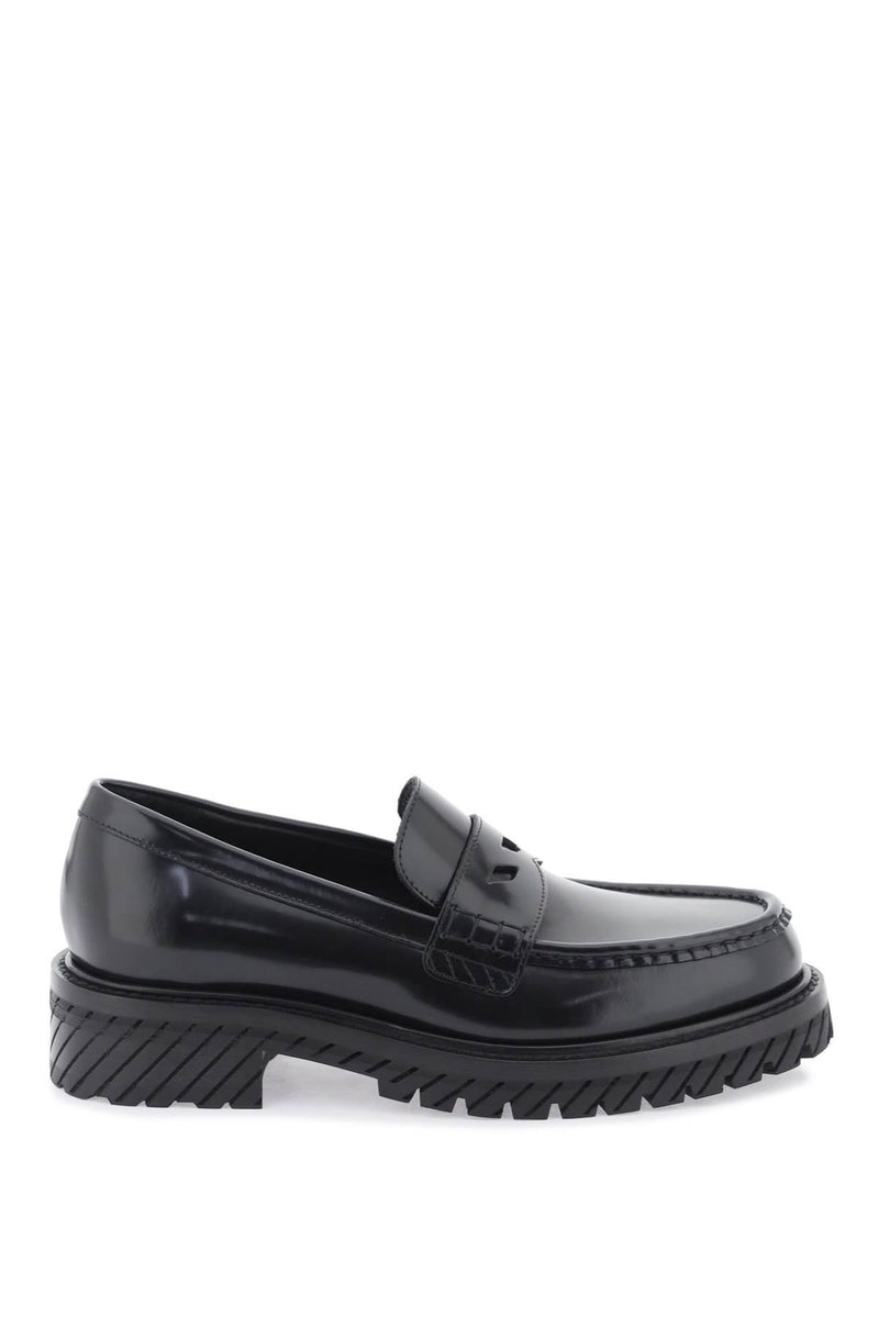 Off-White Leather Mocassins - Women - Piano Luigi