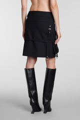 Off-White Skirt In Black Polyester - Women - Piano Luigi