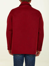 Fendi Red Wool Reversible Jacket - Men - Piano Luigi