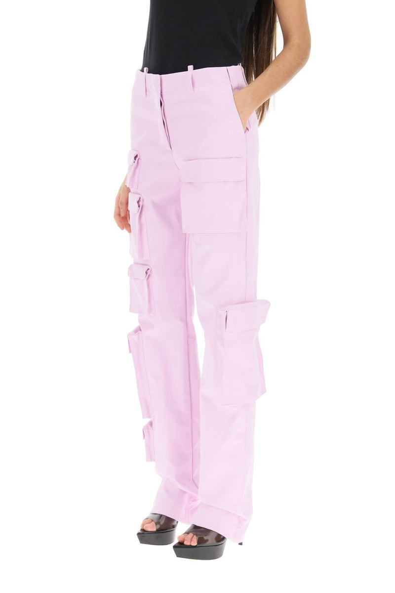 Off-White Gabardine Cargo Pants - Women - Piano Luigi