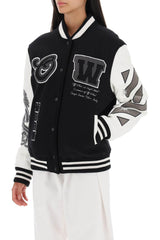 Off-White Meteor Varsity Bomber Jacket - Women - Piano Luigi