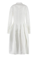 Bottega Veneta Linen And Viscose Blend Dress - Women - Piano Luigi