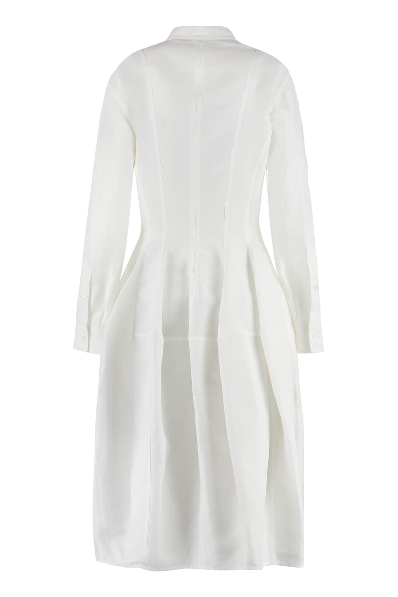 Bottega Veneta Linen And Viscose Blend Dress - Women - Piano Luigi