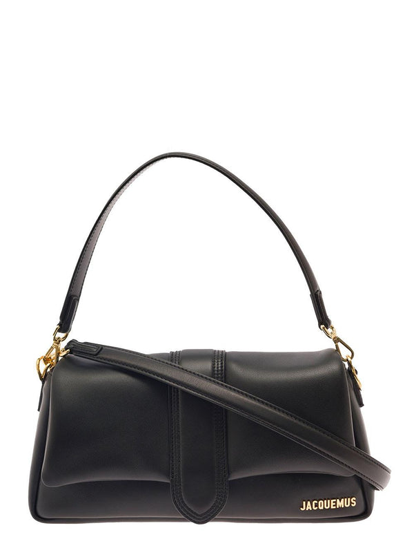 Jacquemus le Bambimou Black Shoulder Bag With Magnetic Fastening And Logo Detail In Leather Woman - Women