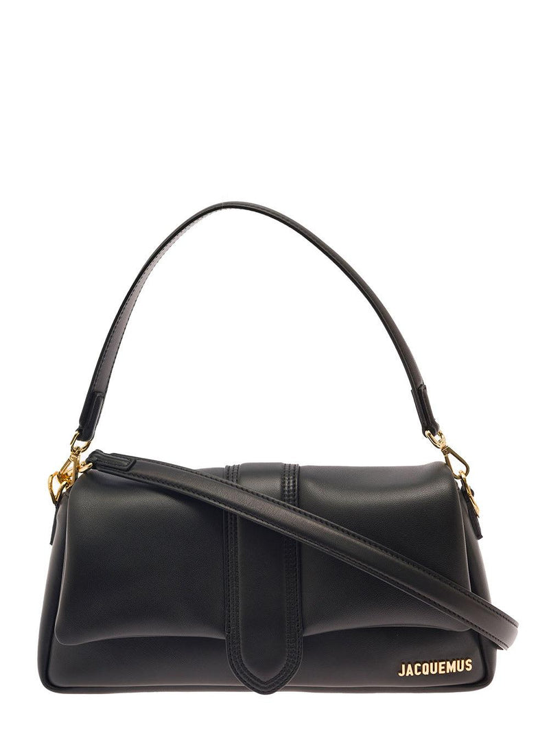 Jacquemus le Bambimou Black Shoulder Bag With Magnetic Fastening And Logo Detail In Leather Woman - Women - Piano Luigi