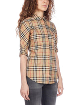 Burberry Vintage Checked Short-sleeved Shirt - Women - Piano Luigi