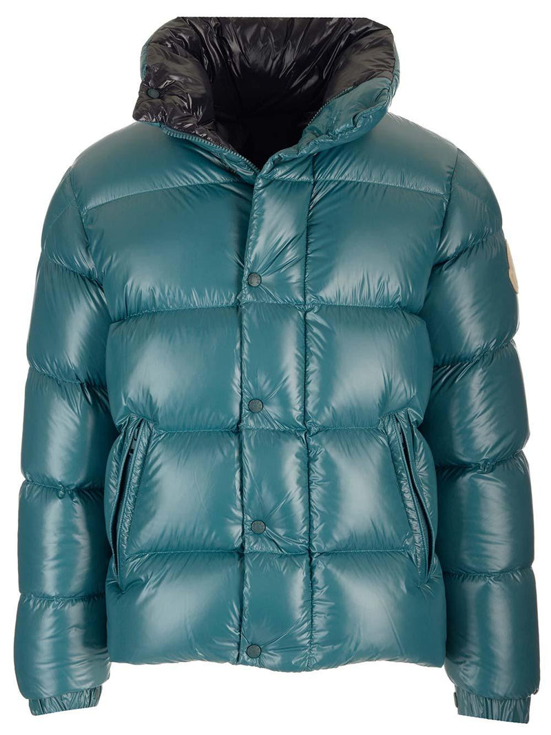 Moncler Petroleum dervox Short Down Jacket - Men - Piano Luigi