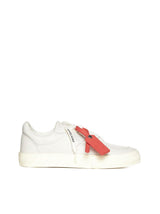 Off-White Low Vulcanized Leather Sneakers - Women - Piano Luigi