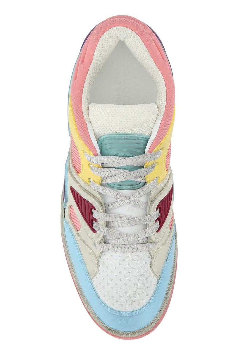 Gucci Multicolor Leather And Fabric Basket Sneakers - Women - Piano Luigi