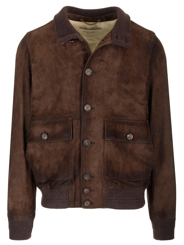 Golden Goose Brown Valstar Jacket - Men - Piano Luigi