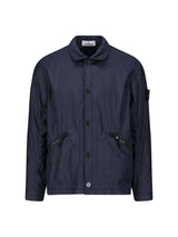 Stone Island Shirt With Snap Buttons, Double Zippered Side Pocket - Men - Piano Luigi