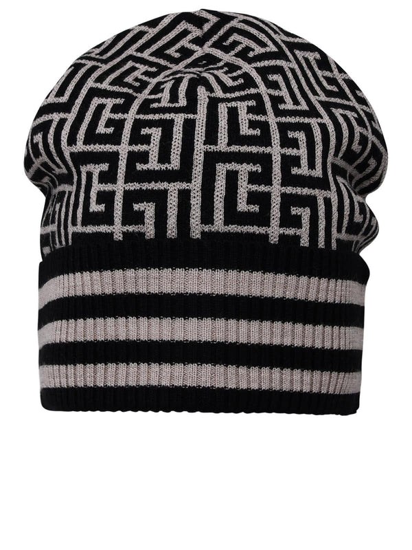 Balmain Two-color Wool Beanie - Men - Piano Luigi