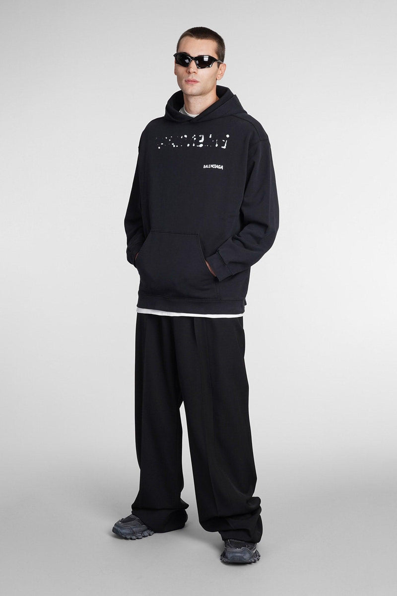 Balenciaga Sweatshirt In Black Cotton - Men - Piano Luigi