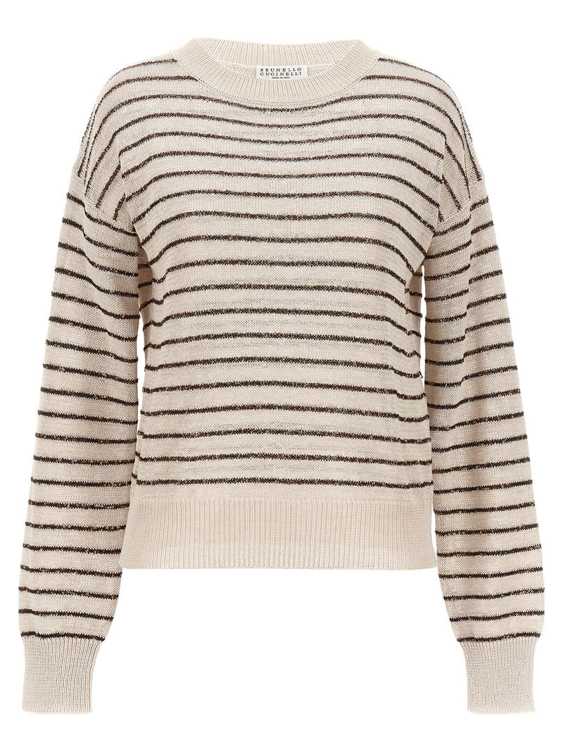 Brunello Cucinelli Striped Sweater - Women - Piano Luigi