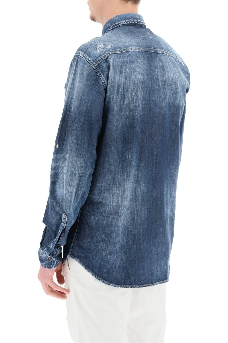 Dsquared2 Dan D2 Relax Denim Shirt - Men - Piano Luigi