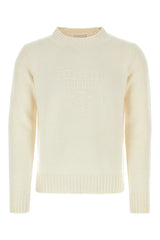 Prada Ivory Wool Blend Sweater - Men - Piano Luigi