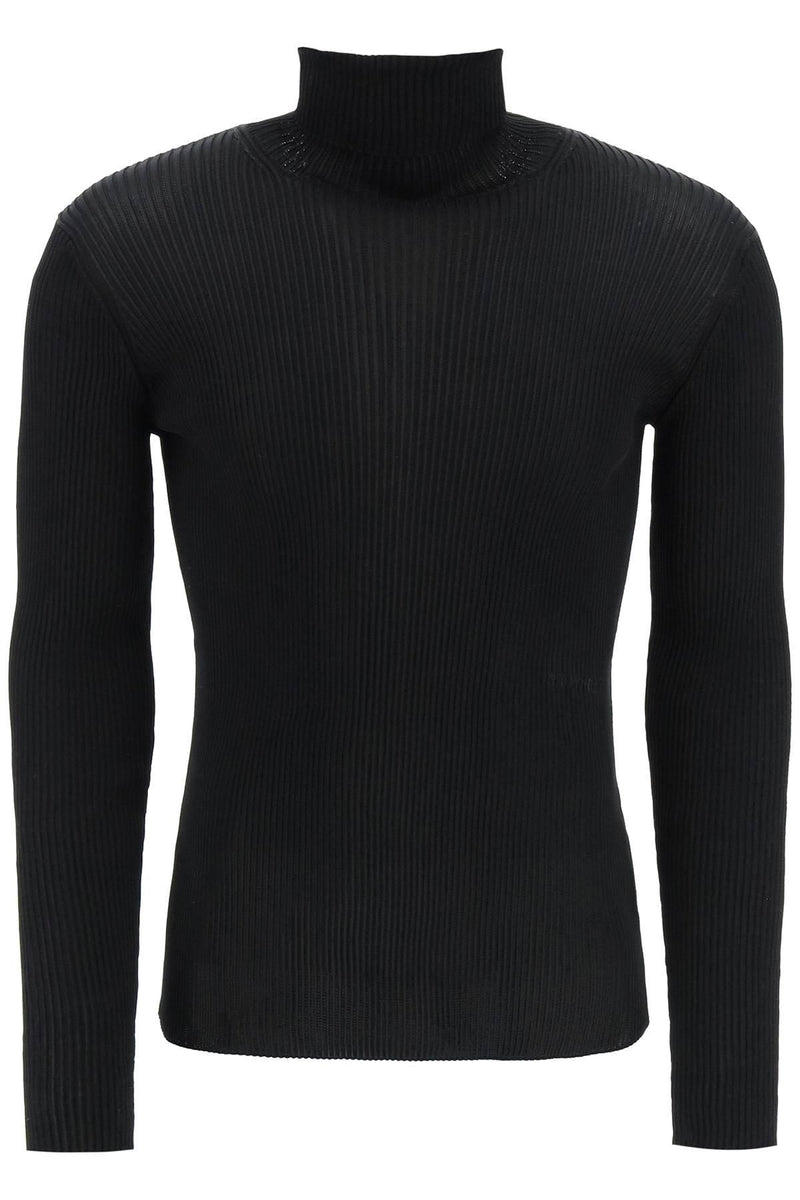 Off-White Ribbed Techno Knit Turtleneck Sweater - Men - Piano Luigi