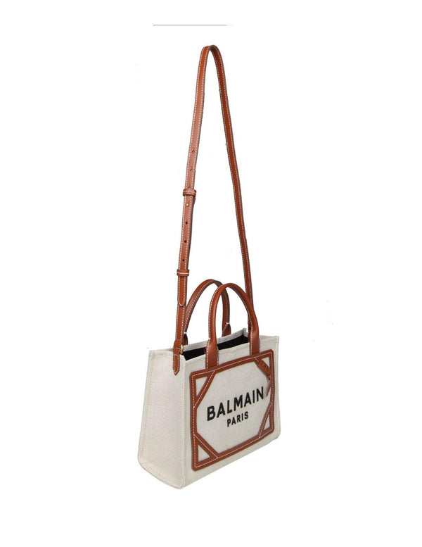 Balmain B-army Shopper In Canvas With Logo - Women - Piano Luigi