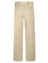 Burberry Beige Wide Pants - Men - Piano Luigi