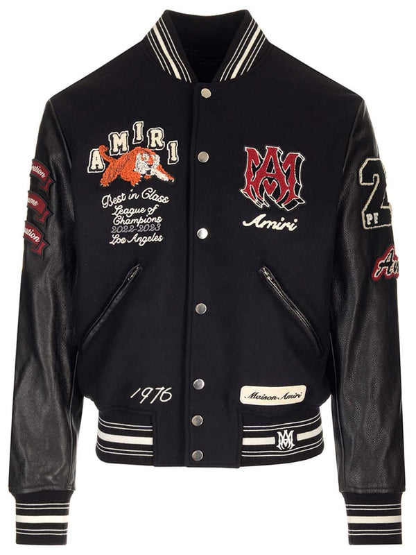 AMIRI Wool Varsity Bomber - Men - Piano Luigi