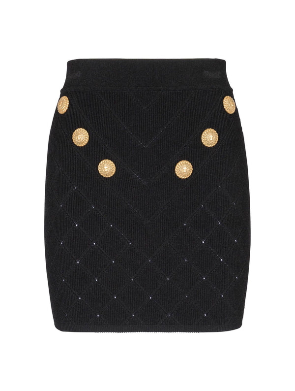 Balmain Hw 6 Btn Knit Short Skirt - Women - Piano Luigi