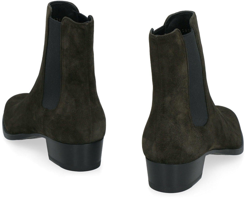 Saint Laurent Wyatt Suede Chelsea Boots - Men - Piano Luigi