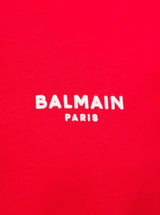 Balmain T-shirt In Red Cotton - Men - Piano Luigi