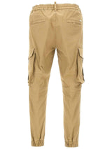 Dsquared2 Khaki Cotton Cargo Trousers - Men - Piano Luigi